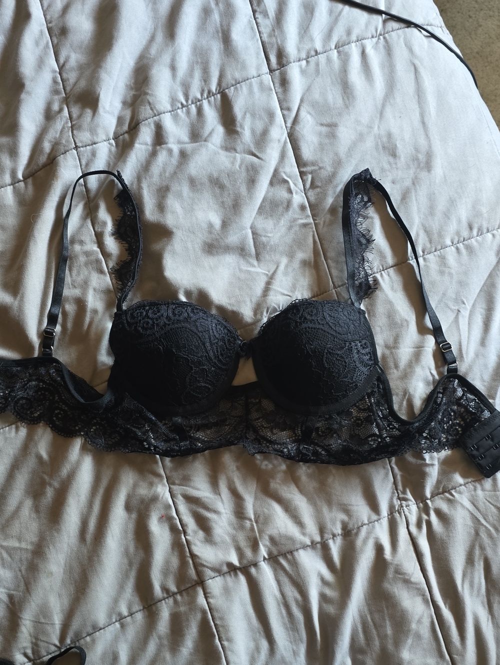 Black Lace Bra